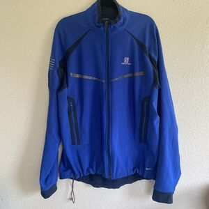 Salomon Soft Shell Advanced Skin Shield Running Cycling Hooded Jacket XL